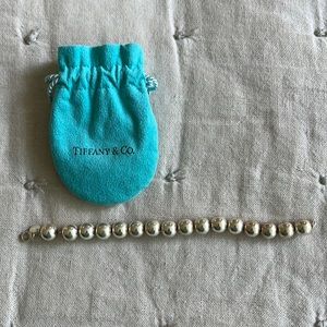 Tiffany & Co sterling silver hardware ball bracelet EUC